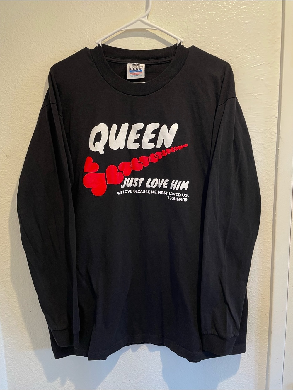 🔥 PRO CLUB COMFORT Custom Faith Nike-Parody Graphic Tee XL